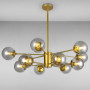 Зображення Люстра молекула підвісна Light House LS-14858-12 GD+CL золото ИМ Light-Deco 