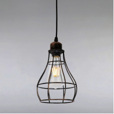 Люстра лофт підвісна Light House LS-15166-1 BK+BR чорна