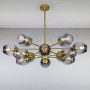 Изображение Люстра подвесная молекула Light House LS-15178-12 GD+BK золотоИМ Light-Deco