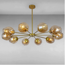 Люстра підвісна молекула Light House LS-15179-10 GD+BR золото