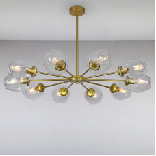 Люстра підвісна молекула Light House LS-15179-10 GD+CL золото