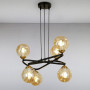Изображение Люстра подвесная Light House LS-15225-6 BK+BR черная ИМ Light-Deco 