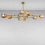 Зображення Люстра подвесная молекула Light House LS-15226-8 GD+BR золото ИМ Light-Deco 