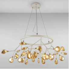 Люстра підвісна молекула Light House LS-15231-36 WH+BR білий