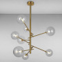 Зображення Люстра підвісна молекула Light House LS-16095/8 BRZ+CL бронзаИМ Light-Deco