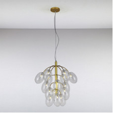 Люстра підвісна молекула Light House LS-13156-15 GD+CL золото