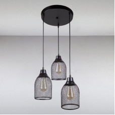 Люстра лофт Light House LS-13462-3 BK 300 чорна