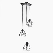 Люстра подвесная Atmolight Bevel C165-3 Черный (1330) Люстра подвесная Atmolight Bevel C165-3 Черный (1330)