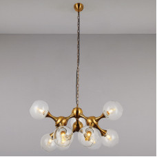 Люстра підвісна молекула Light House LS-13914/9 CLEAR золото