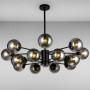 Зображення Люстра молекула підвісна Light House LS-14858-16 BK+BK чорна ИМ Light-Deco 