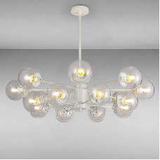 Люстра підвісна Light House LS-14858-16 WH+CL біла