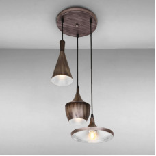Люстра подвесная Light House LS-15057-3 GRAY серая