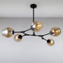 Зображення Люстра подвесная молекула Light House LS-15226-5 BK+BR черная ИМ Light-Deco 