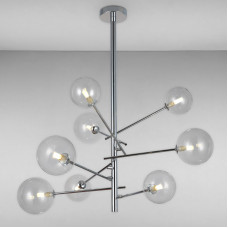 Люстра стельова молекула Light House LS-16095/8 CR+CL хром