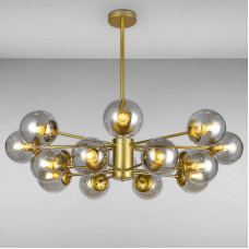 Люстра молекула підвісна Light House LS-14858-16 GD+CL золото