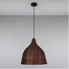 Люстра підвісна Light House LS-15079RATTAN-1(360) CF коричнева