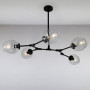 Изображение Люстра подвесная молекула Light House LS-15226-5 BK+CL черныйИМ Light-Deco
