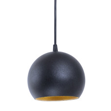 Светильник подвесной Bowl P150 Черный матовый с золотом(1383)