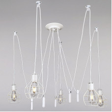 Люстра підвісна павук Light House LS-13978/5 WH білий