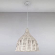 Люстра підвісна Light House LS-15079RATTAN-1(360) WOOD біла