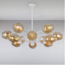 Люстра подвесная молекула Light House LS-15178-12 WH+BR белый