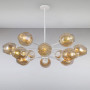 Изображение Люстра подвесная молекула Light House LS-15178-12 WH+BR белыйИМ Light-Deco