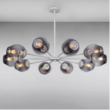 Люстра підвісна молекула Light House LS-15179-10 WH+BK біла