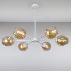 Люстра підвісна молекула Light House LS-15179-6 WH+BR білий