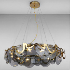 Люстра підвісна Light House LS-16096/12 (800) BRZ+BK золото