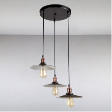 Люстра підвісна Light House LS-13455-3 BK + WH 300 чорний