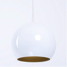 Светильник подвесной Bowl P150 Белый глянец с золотом(1384)