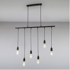 Люстра подвесная Лофт Light House  LS-14647-6 BK черный