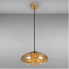 Люстра підвісна LED Light House LS-15176-LED AMBER бурштин