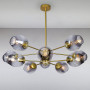 Зображення Люстра підвісна молекула Light House LS-15178-10 GD+BK золотоИМ Light-Deco