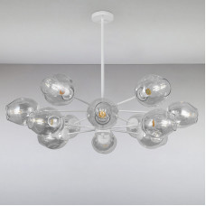 Люстра подвесная молекула Light House LS-15178-12 WH+CL белый