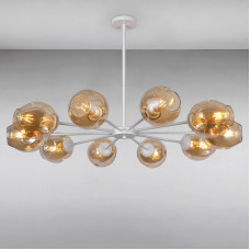 Люстра підвісна молекула Light House LS-15179-10 WH+BR білий