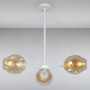 Изображение Люстра подвесная молекула Light House LS-15179-3 WH+BR белая ИМ Light-Deco 