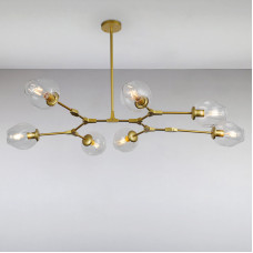 Люстра підвісна молекула Light House LS-15226-7 GD+CL золото