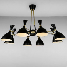 Люстра стельова Light House LS-13105-8 BK чорний
