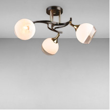 Люстра стельова Light House MX-16376/3 чорний + золото