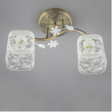 Люстра стельова Light House SH-12439/2 AB+WT бронза