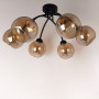 Зображення Люстра стельова Light House NM-16458/6 AMBER чорнийИМ Light-Deco