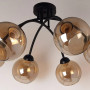 Зображення Люстра стельова Light House NM-16458/6 AMBER чорнийИМ Light-Deco1