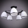 Изображение Люстра потолочная с плафонами Light House DL-17271/5 CR BK черный + хромИМ Light-Deco