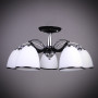 Изображение Люстра потолочная с плафонами Light House DL-17271/5 CR BK черный + хромИМ Light-Deco1
