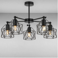 Люстра стельова Light House LS-16093/5 BK чорна