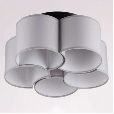 Люстра стельова з абажурами Light House NM-14765/5A BK+WT TK E27 чорний 