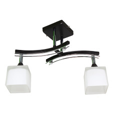 Люстра стельова SRS-13565/2 BK CR чорна з поворотним плафоном