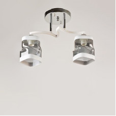 Люстра стельова Light House SRS-16244/2А хром + білий
