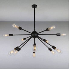 Люстра потолочная Light House LS-14040/12 BK черная